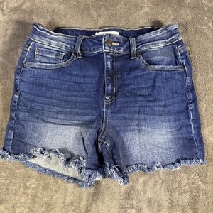 Zenana botique Dark Blue stretch Jean Shorts
